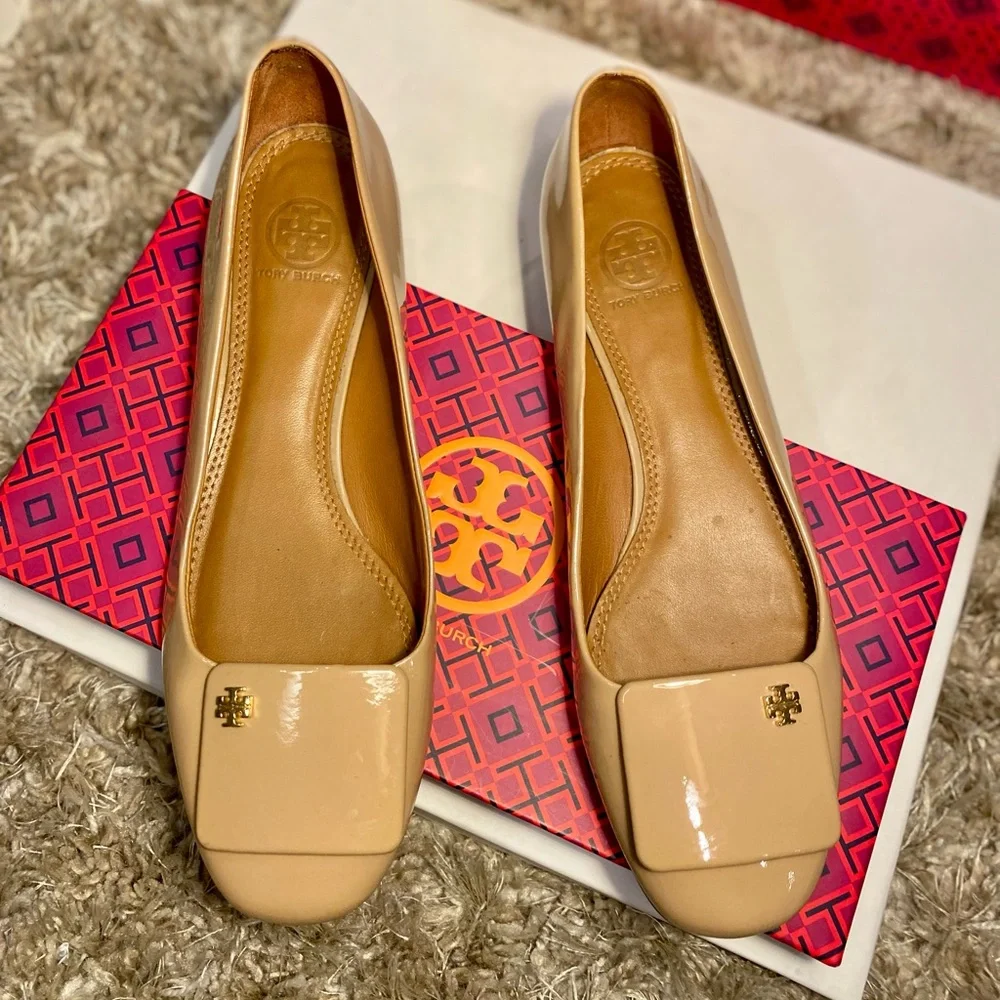 Tory Burch Yardley Flat Patent Calf Size 8 - Picture 5 of 9